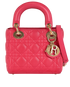 Lady Dior Mini, &pound;2,600, Handbags, Pink, Leather, Front view